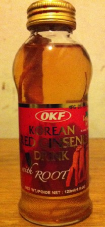 Vitamina de jinseng rojo helado con raiz de jinseng. 120ml
